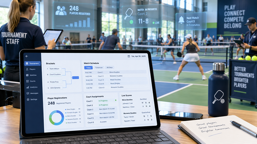 Pickleball Tournament Dashboard in Action