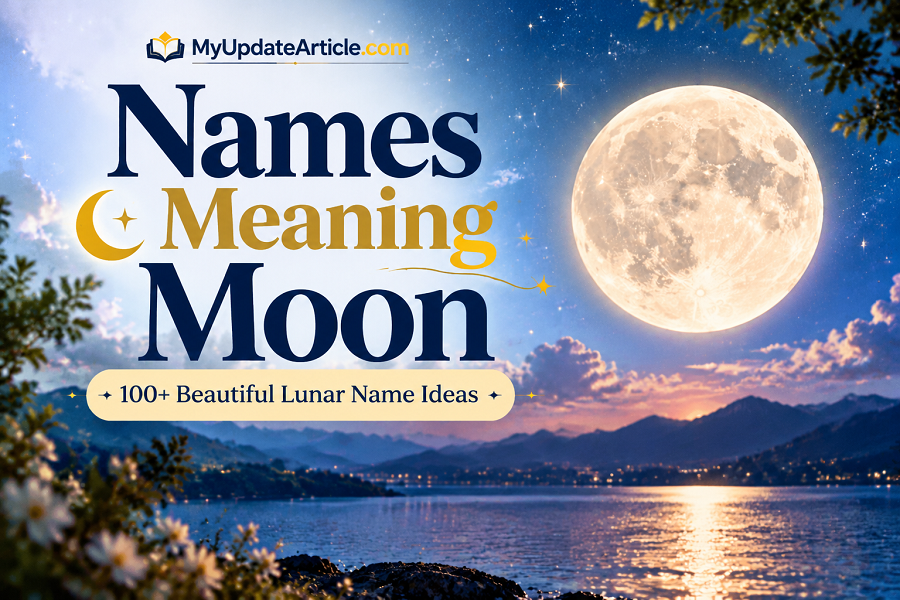 Moon Names Beneath a Dreamy Sky